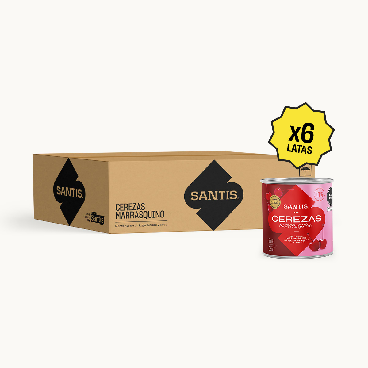 Marrasquino Rojo C T 3.1 kg (Caja 6 unidades)