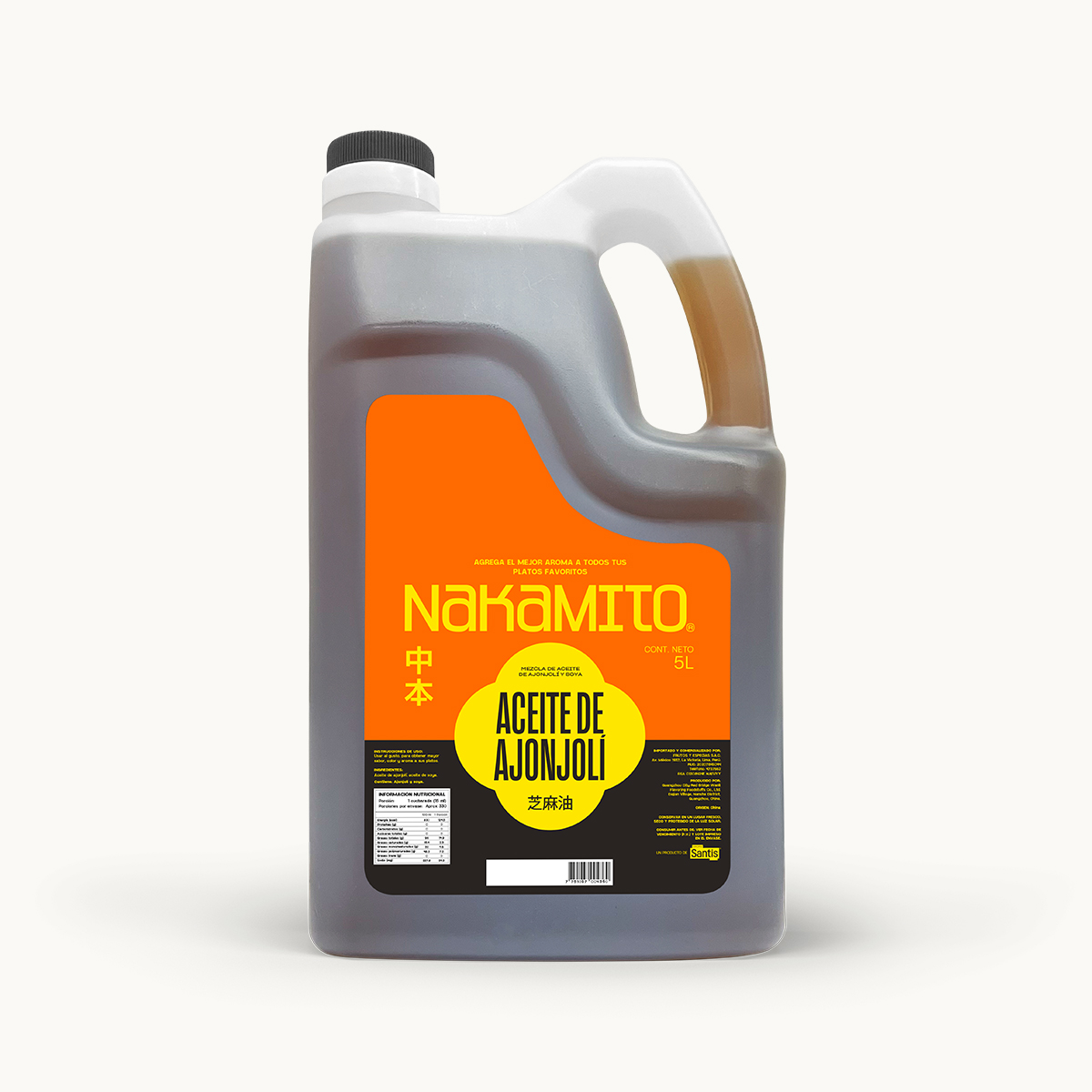 Aceite De Ajonjoli Nakamito 5 lt