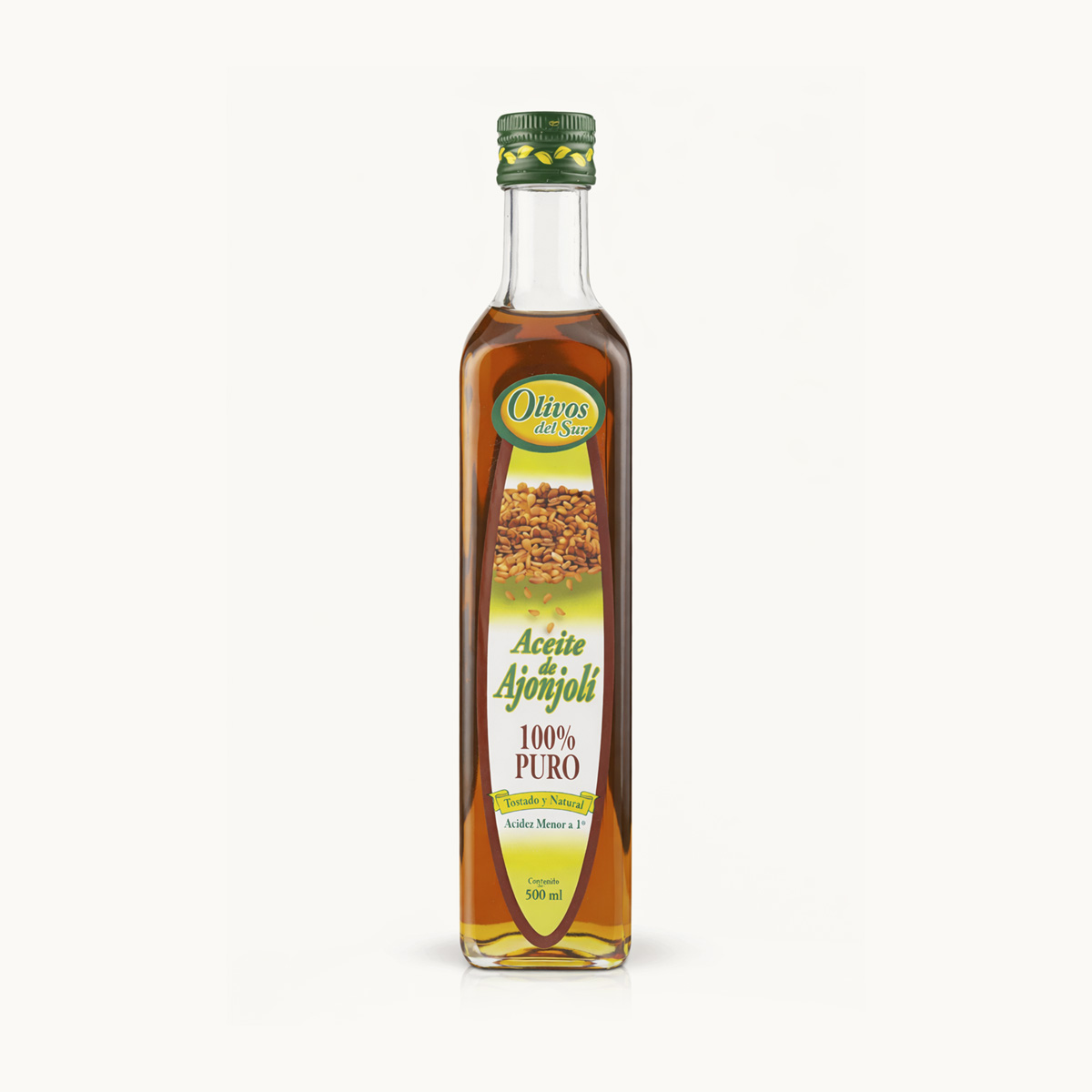 Aceite de Ajonjolí Olivos del Sur Botella 500 ml