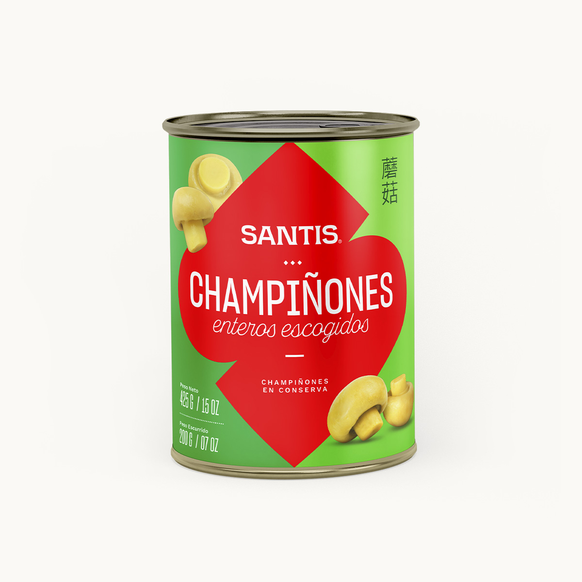 Champinones Santis Lata 425 gr Drenado 200 gr
