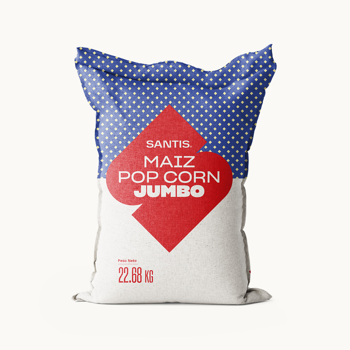 Maiz Pop Corn Jumbo Santis Saco 22.68 kg