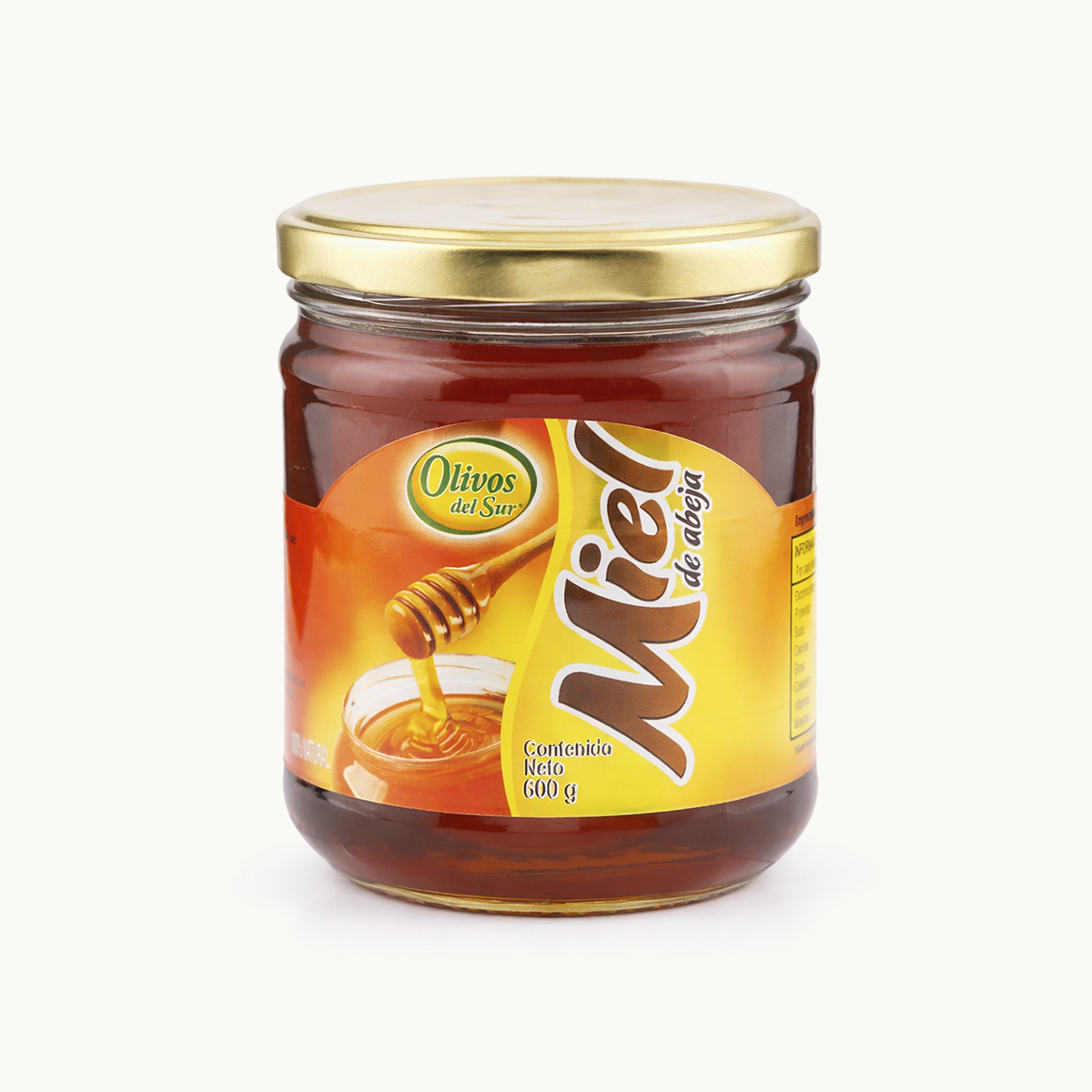 Miel de Abeja Olivos del Sur Frasco 600 gr