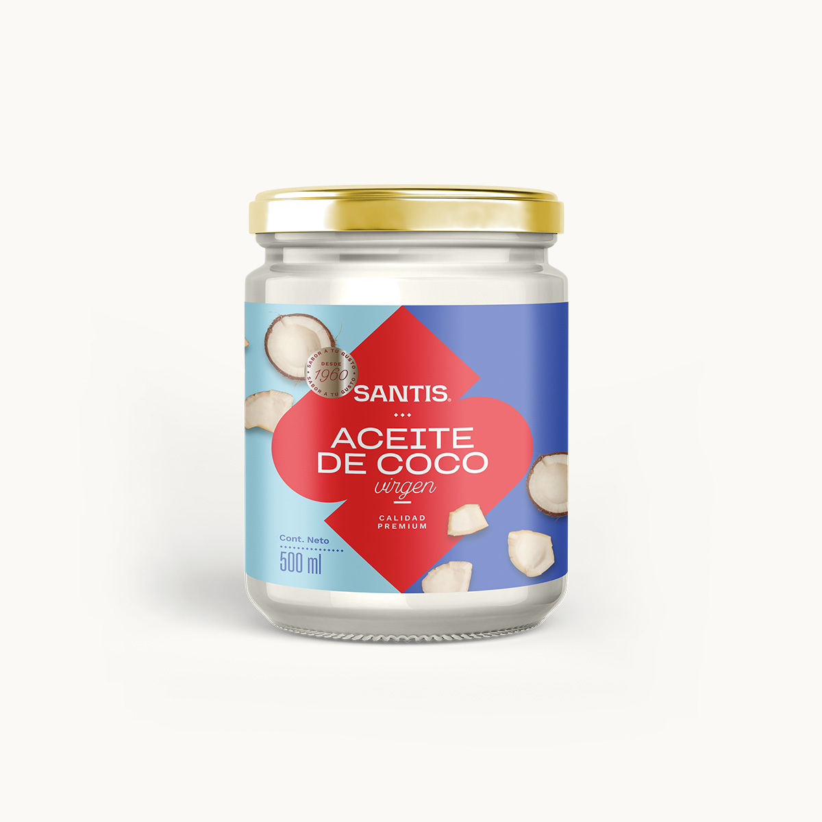 Aceite de Coco Santis Pomo 500 ml